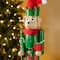 Glitzhome® 23.5"H Wooden Christmas Elf Dog Nutcracker